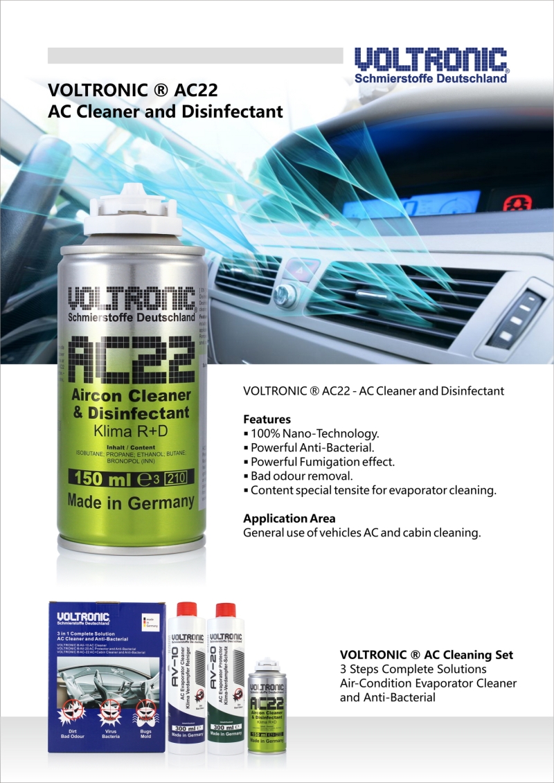 voltronic ac22 air-condition cleaner and anti-bacterial